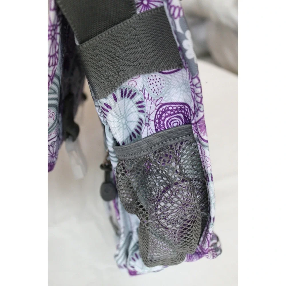 J World Purple Lemon Terry Messenger Bag SUPER CLEAN!